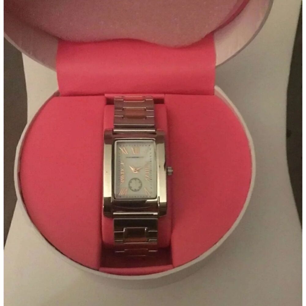 BNIB~Ladies' Isaac Mizrahi Live Two Tone Expansion Watch~Boxed